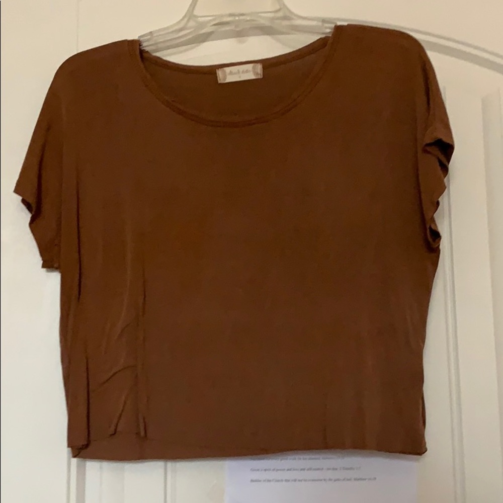 Altar’d State Brown Crop Top